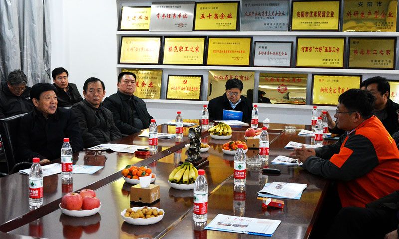 河南省人大常委會農(nóng)工委主任盛國民一行到安陽全豐生物科技有限公司調(diào)研